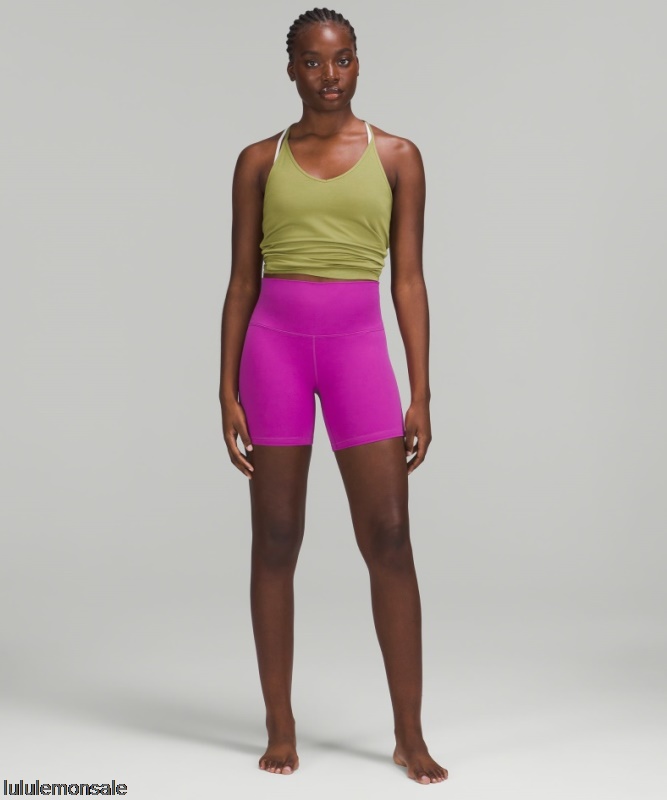 Lululemon Damen DELULU116 | Lebendige Pflaume Ausrichten Hochhaus Kurz 6